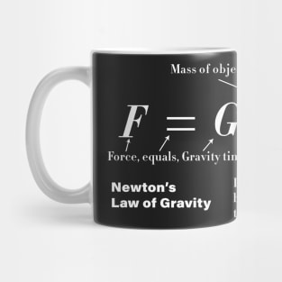 Newton's Law of Universal Gravitation Mug